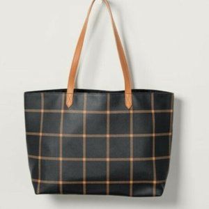 Thirty One Modern Tote-Carmel Windowpane NIB